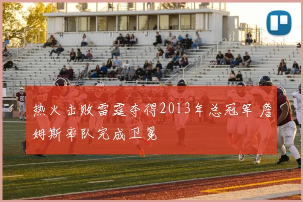 热火击败雷霆夺得2013年总冠军 詹姆斯率队完成卫冕